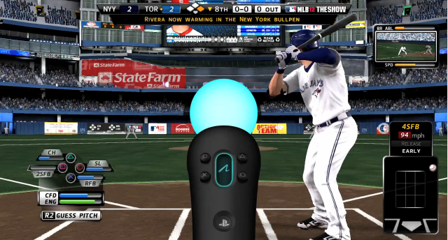 playstation move controller on MLB 12: The Show