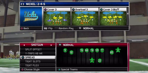 NCAA Football 13 Tips: Nickel 2-4-5 Cover 3 Bluff